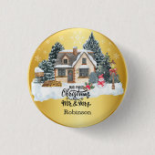 Unser erster Weihnachts-Individuelle Name Button (Vorderseite)