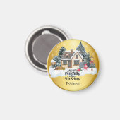 Unser erster Weihnachts-Individuelle Name Magnet (Vorderseite/Rückseite)