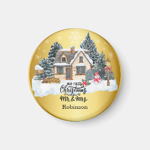Unser erster Weihnachts-Individuelle Name Magnet