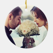 Unser Erster Weihnachtsmann & Mrs.-First Verheirat Keramik Ornament (Hinten)