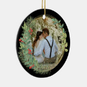 Unser Erster Weihnachtsmann und Frau Foto Keramik Ornament (Rechts)