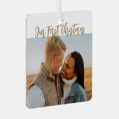 Unser erster Weihnachtsmann und Frau Metal Ornamen Ornament Aus Metall (Vorderseite Rechts)