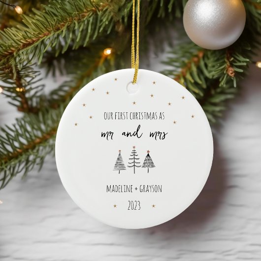 Unser Erster Weihnachtsmann und Frau Weihnachtssch Keramik Ornament