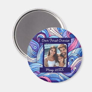 Unser erstes Cruise Family Vacation Foto Souvenir Magnet
