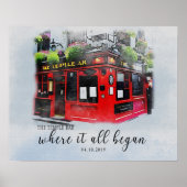 Unser erstes Date, benutzerdefiniertes erstes Datu Poster (Vorne)