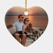 Unser erstes Datum Personalisierte Kartenpaare beh Keramik Ornament (Hinten)