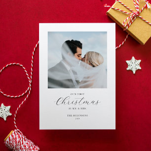 Unser erstes Foto Feiertagskarte