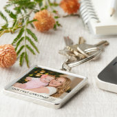 Unser erstes Foto zu Weihnachten 2021 für Junge Mu Schlüsselanhänger (Seite)