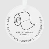 Unser erstes Foto zur globalen Pandemie Ornament (Vorderseite)