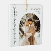 Unser erstes Foto zur Verlobten Verlobung zu Weihn Keramikornament (Rechts)