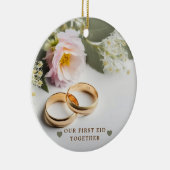 Unser erstes gemeinsames Abendessen Keramik Ornament (Rechts)