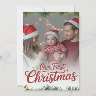 Unser erstes gemeinsames Weihnachten als Familie Einladung