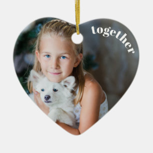 Unser erstes gemeinsames Weihnachten Foto Keramik Ornament