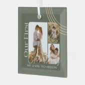 Unser erstes geometrisches Foto der Neuzeit Ornament Aus Glas (Vorderseite links)