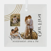 Unser erstes geometrisches Foto der Neuzeit Ornament Aus Glas (Rückseite)