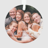 Unser erstes globales Pandemie-Foto Ornament (Rückseite)