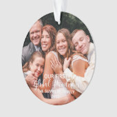 Unser erstes globales Pandemie-Foto Ornament (Vorderseite)