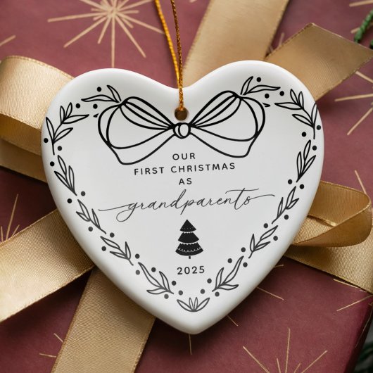 Unser erstes Großeltern zu Weihnachten Keramik Ornament