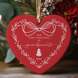 Unser erstes Großeltern zu Weihnachten Keramik Ornament