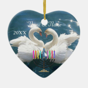 Unser erstes Hankkah-Ornament 2012 Personalisiert Keramik Ornament