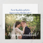 Unser erstes Hanukkah-Foto Feiertagskarte (Vorne/Hinten)