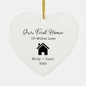 Unser erstes Haus Neue Zuhause Besitzer Erste Haus Keramik Ornament (Vorne)