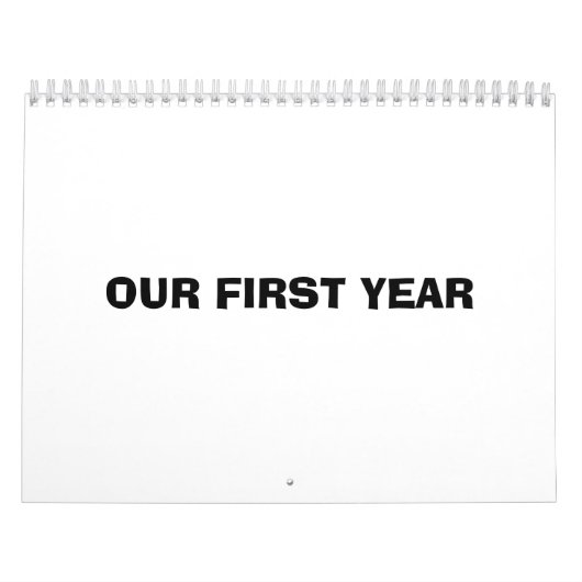 Unser erstes Jahr Kalender (Titelbild)