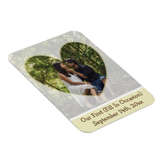 Unser erstes Magnet (Occasion) für Erinnerung Foto (Rechte Seite)
