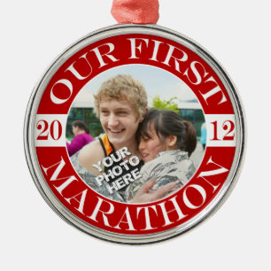 Unser erstes Marathon - 2012 Ornament Aus Metall