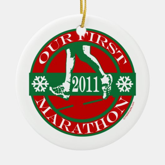 Unser erstes Marathon Keramikornament (Vorne)