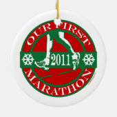 Unser erstes Marathon Keramikornament (Hinten)