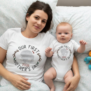 Unser erstes Muttertags-Weiß Baby Strampler