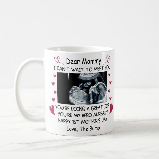 Unser erstes Muttertagsgeschenk für Mama Kaffeetasse (Links)