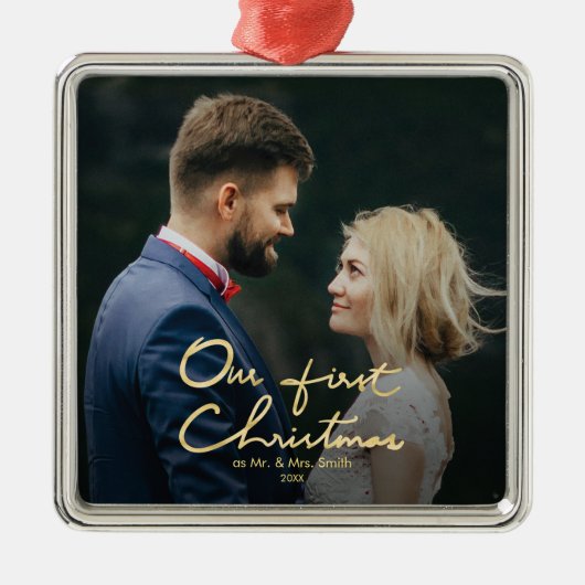 Unser erstes ornament aus metall (Vorne)