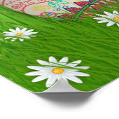 Unser erstes Ostern als Großeltern Baby Blue Foto Poster (Ecke)