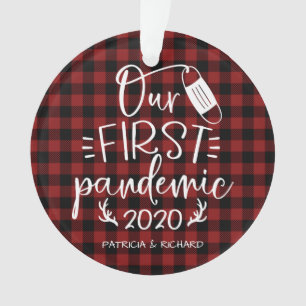 Unser erstes Pandemie-Paar-Andenken Covid Ornament