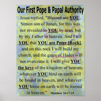 Unser erstes Pope & Papst Authority Plakat