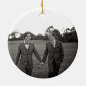 Unser erstes, rustikales, schwulenfrisch gezogenes keramik ornament (Hinten)