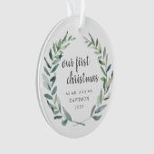 Unser erstes, rustikales, schwulenfrisch gezogenes ornament (Vorderseite)