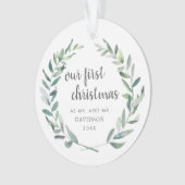 Unser erstes, rustikales, schwulenfrisch gezogenes ornament (Vorderseite)