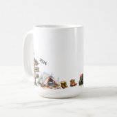 Unser erstes rustikales Weihnachts-Camping Kaffeetasse (Vorderseite Links)