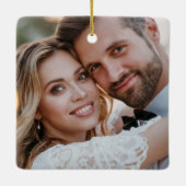 Unser erstes, sehr Verheiratetes Weihnachtsfest Keramikornament (Rückseite)