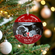 Unser erstes Sonogram Baby-Foto für Weihnachten
