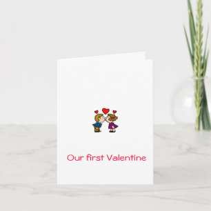 Unser erstes Valentine Feiertagskarte