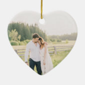 Unser erstes Valentingeschenk | PERSONALISIERTES F Keramik Ornament (Hinten)