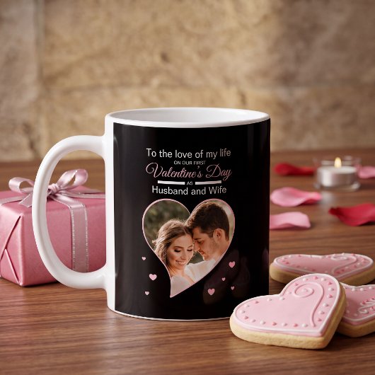 Unser Erstes Valentinstag als Husband & Ehefrau Fo Kaffeetasse