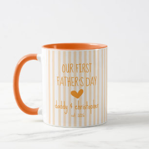 Unser erstes Vatertag personalisierter Becher für Tasse