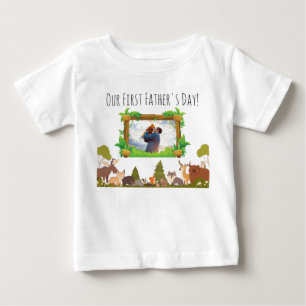 Unser erstes Vatertags-Baby-T-Shirt Baby T-shirt