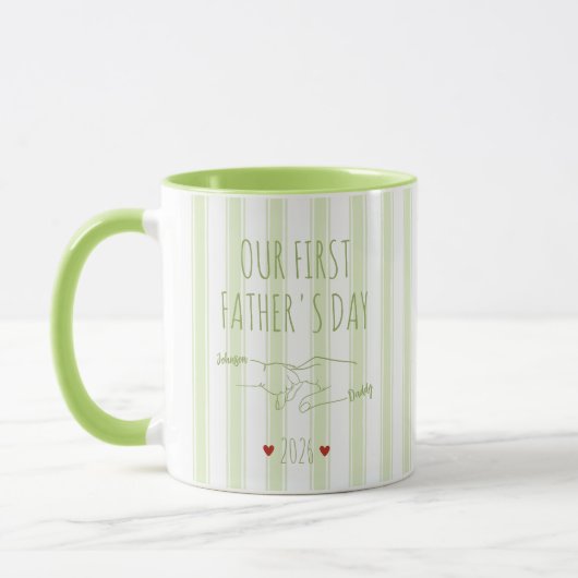 Unser erstes Vatertags-Mug Tasse (Links)