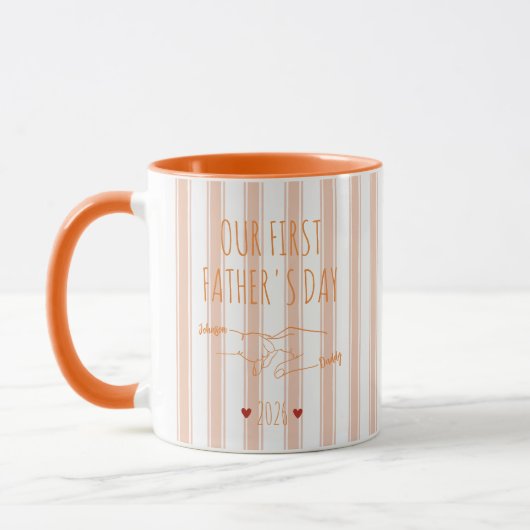 Unser erstes Vatertags-Mug Tasse (Links)